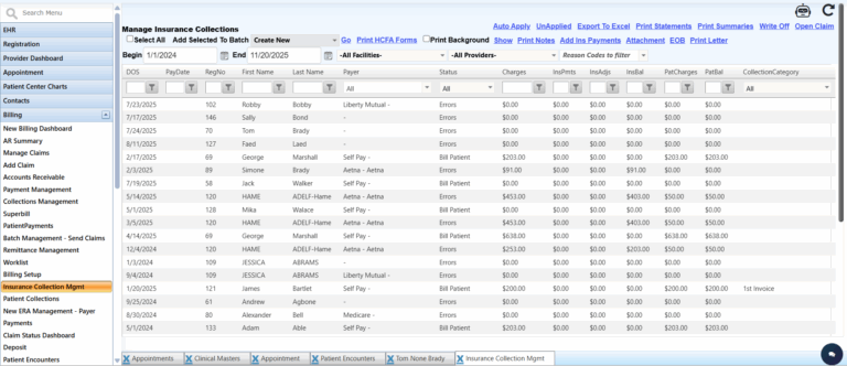 Insurance Collections Management
