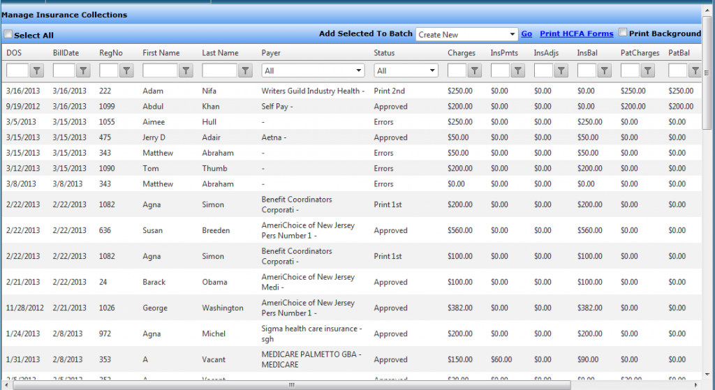 insurance_collections Enablemypractice